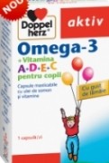 Doppelherz : Omega- 3 + Vitamina A+D+E+C Pentru Copii