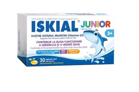 ISKIAL Junior 3+ : Produs unic și inovator pe baza de DHA, ulei de peste și Vitamina D